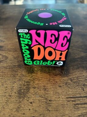 Nee Doh Groovy Glob Kids Stress Toy - Pink & Orange